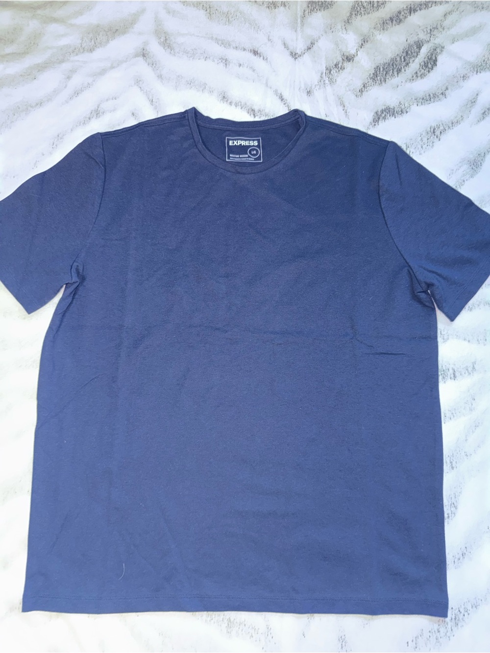 Express Men's Short-Sleeve Crew T-Shirt in Navy